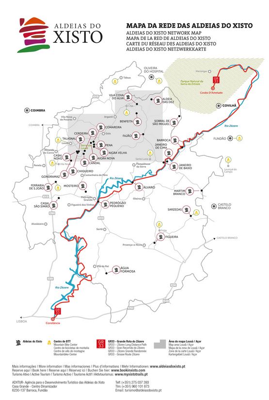 Serras da Lousa e Açor 1:30000