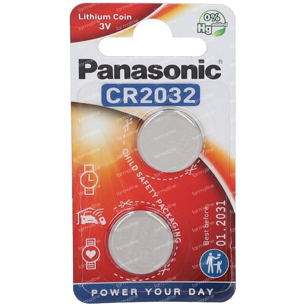 Button battery Lithium CR2032 (2 stuks)
