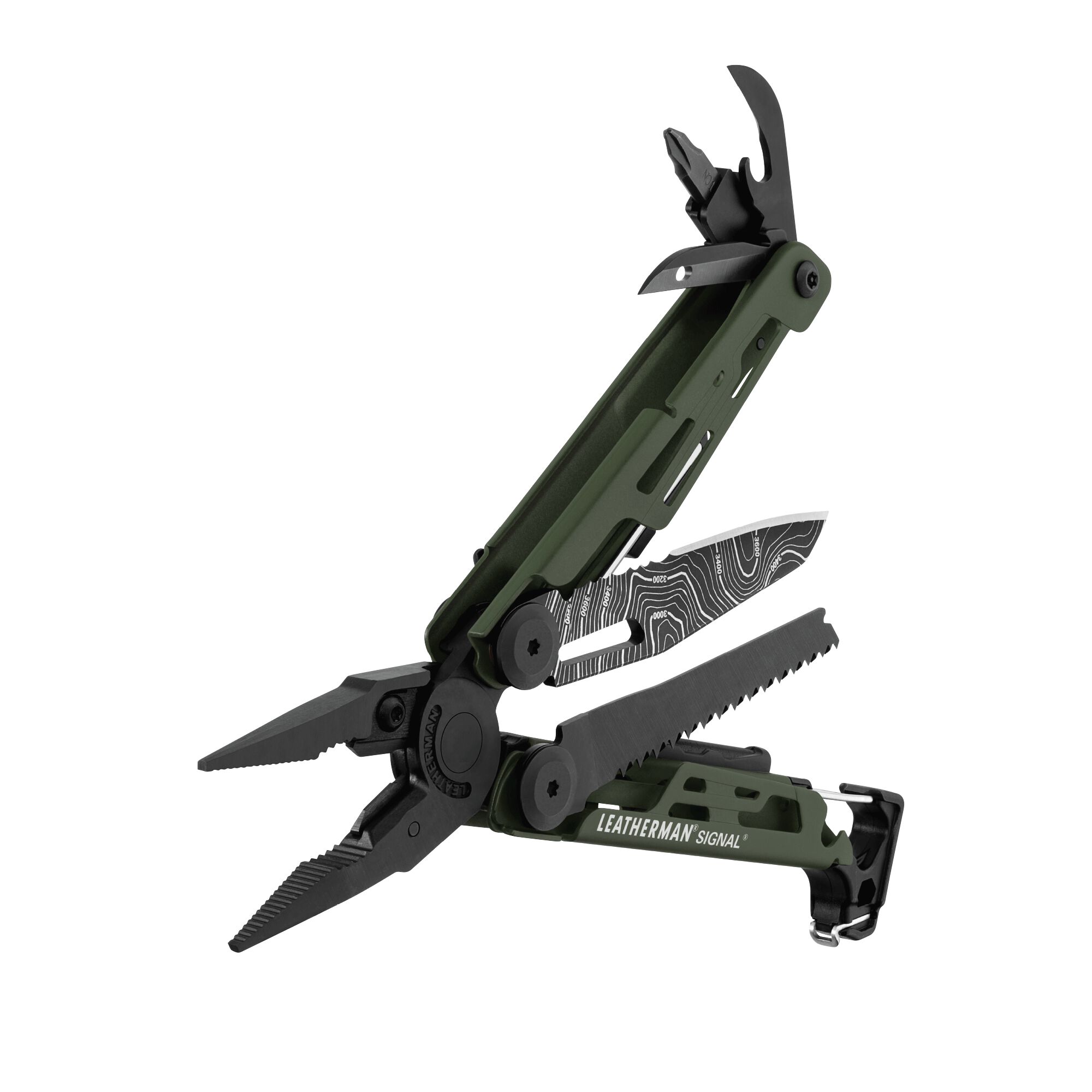 Signal Multitool - Topo Green - 19 Functies - Etui