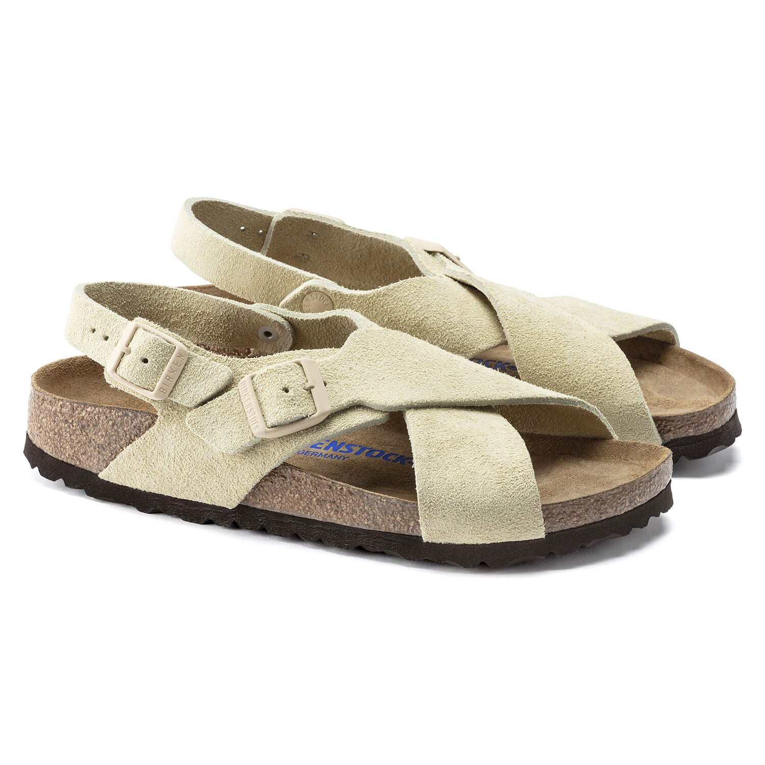 Tulum Soft Footbed Almond - Suede Leather