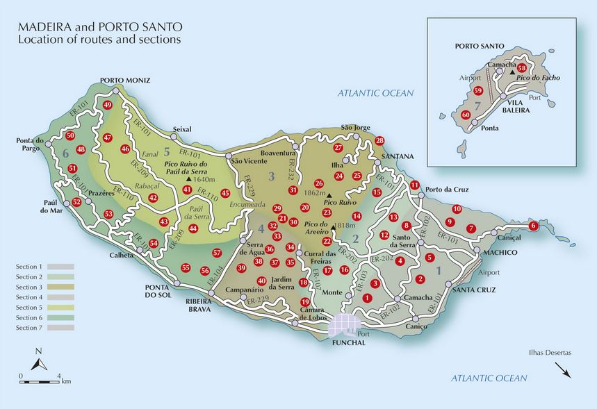 Madeira walking / 60 routes on Madeira & Porto Santo