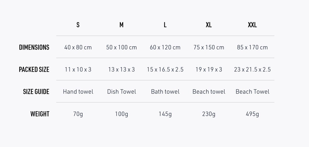Drylite Towel Medium - 50 x 100 cm