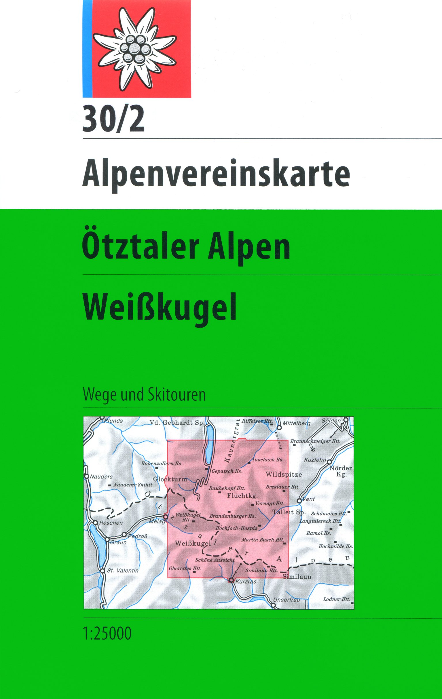 Ötztaler Alpen Weisskugel 30/2 weg+ski - 1/25