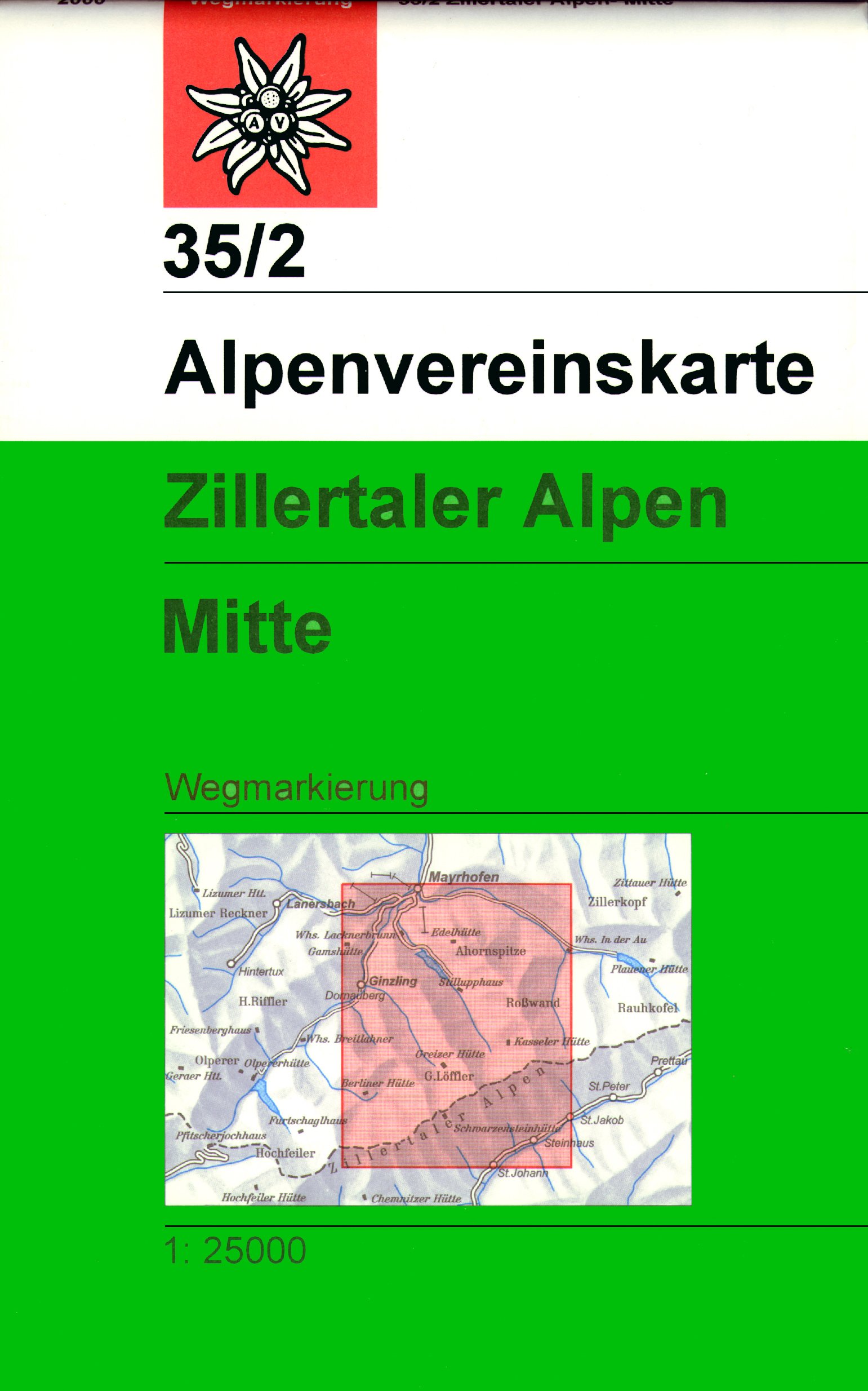 Zillertaler Alpen Mitte 35/2 - 1/25