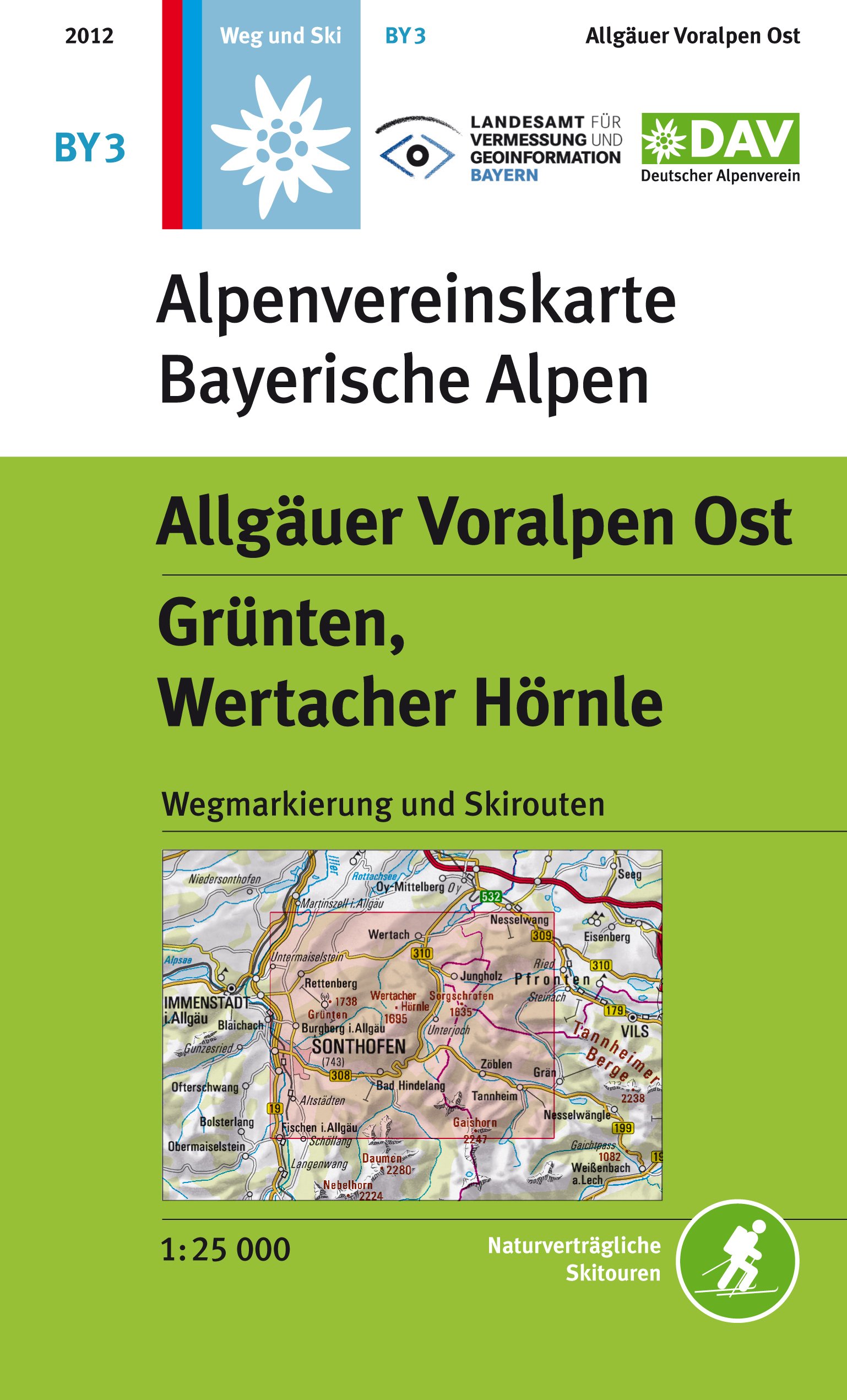 Algäuer Voralpen Ost BY03 weg+ski Grünten, Wertacher Hörnle - 1/25