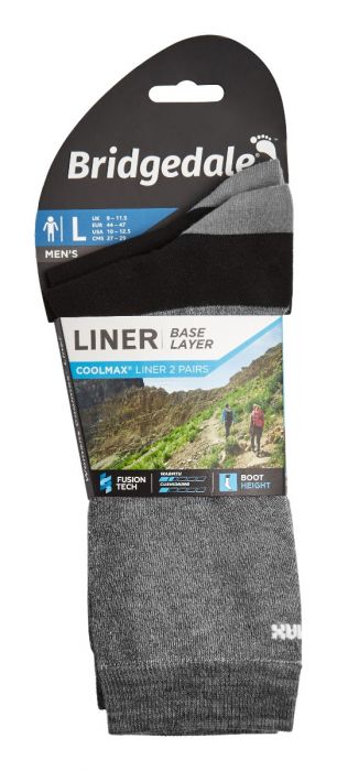 M's Liner Base Layer Coolmax Liner Boot X 2