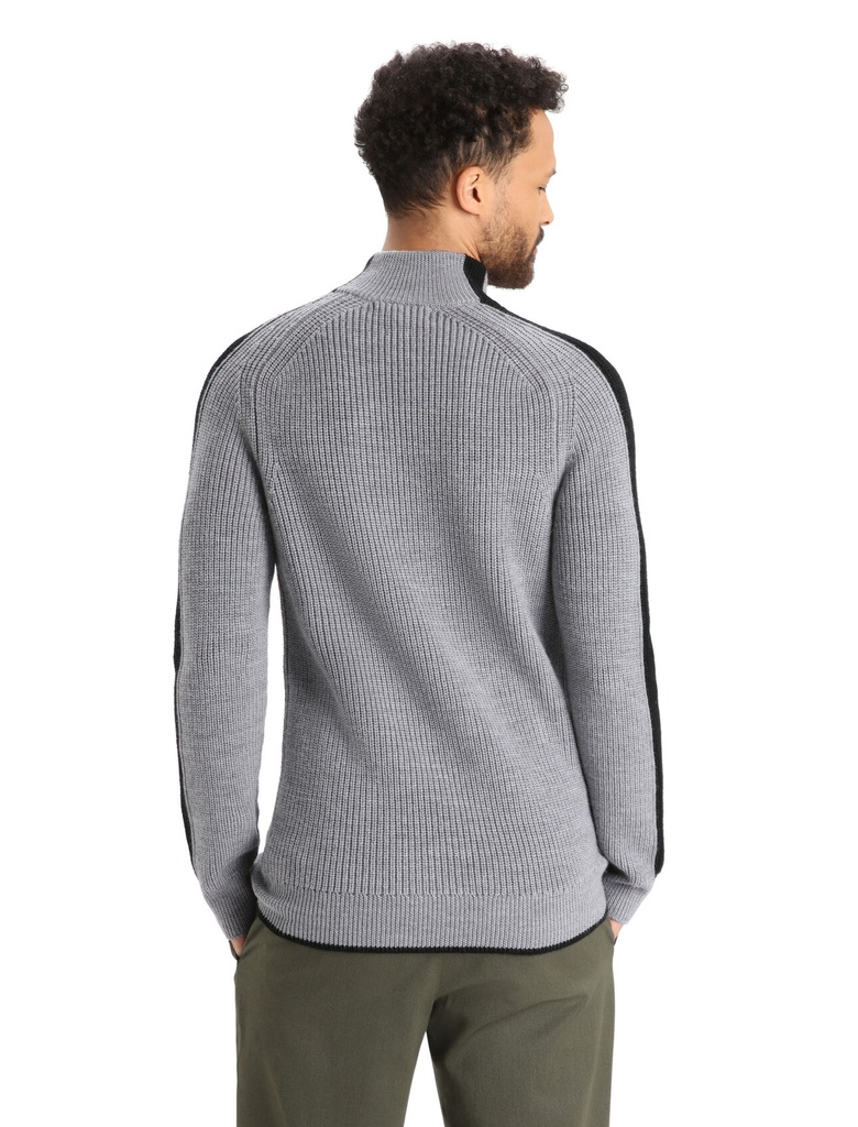 Men Lodge LS Half Zip Sweater