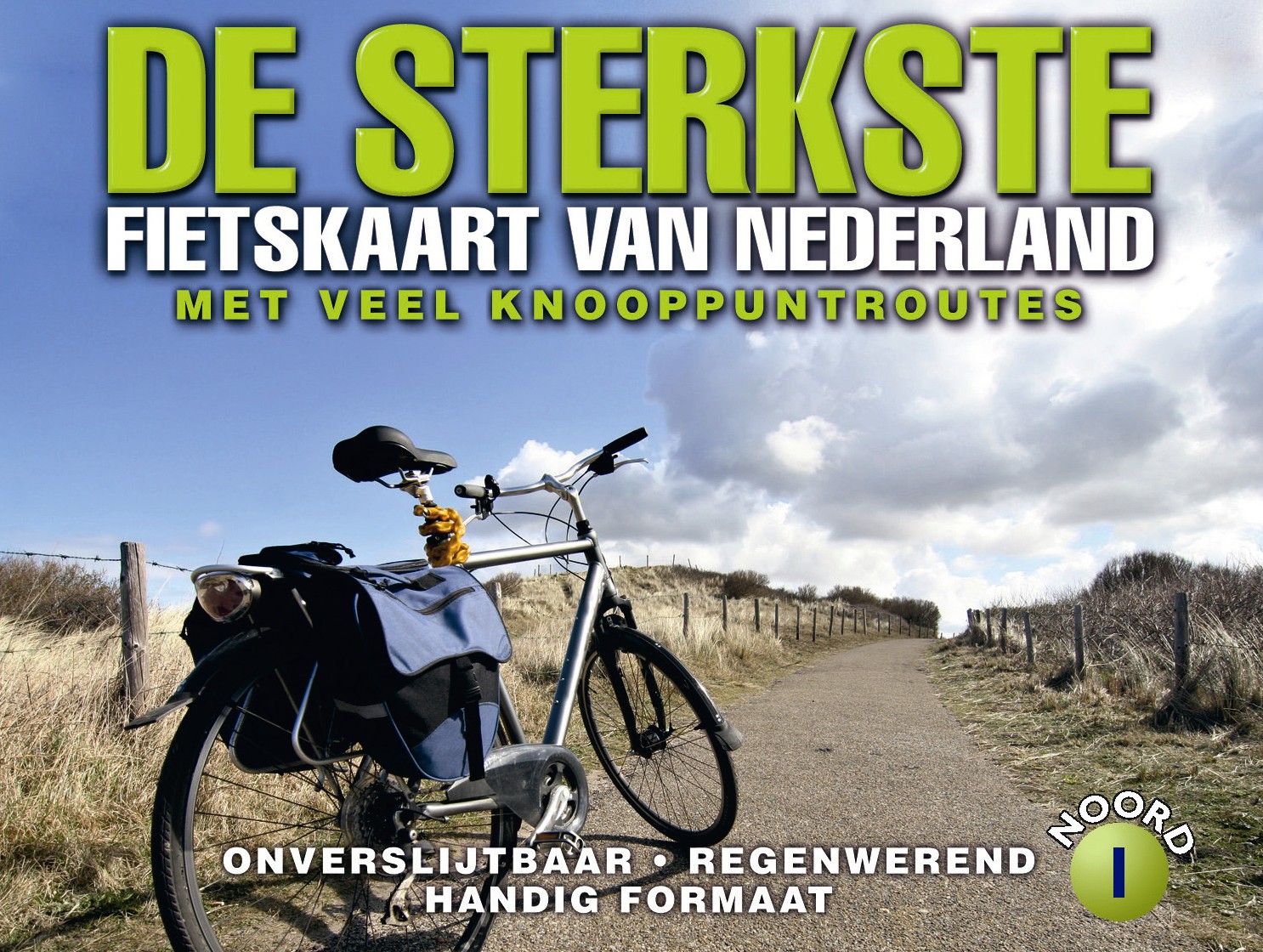 Nederland 1 Noord / Midden sterkste fietskaart r/v (r) wp - 1/200