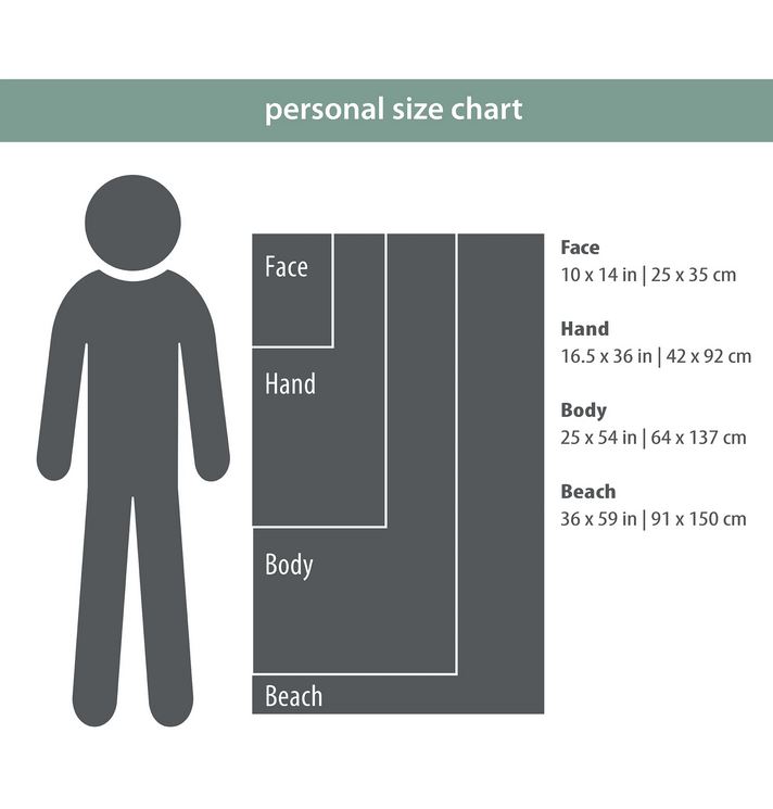 Personal Towel Body | 64 x 137 cm