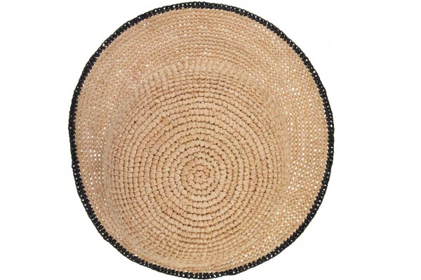 Raffia Crochet Cap With Special Weaving 55145-0