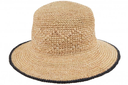 Raffia Crochet Cap With Special Weaving 55145-0