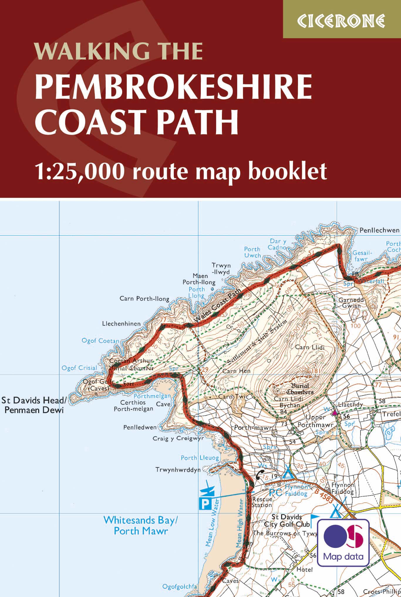 Pembrokeshire Coast Path map booklet - 1/25