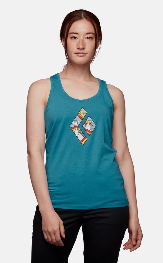 Women's Rainbow Diamond Tank