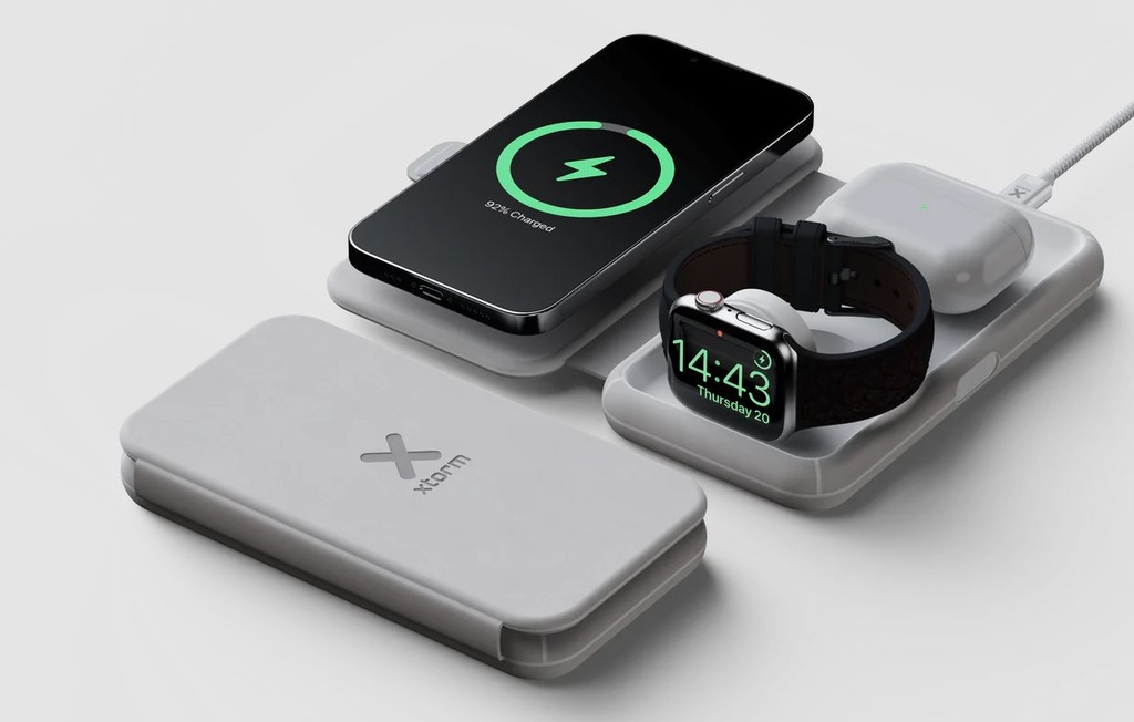 Foldable Wireless Travel Charger 3in1