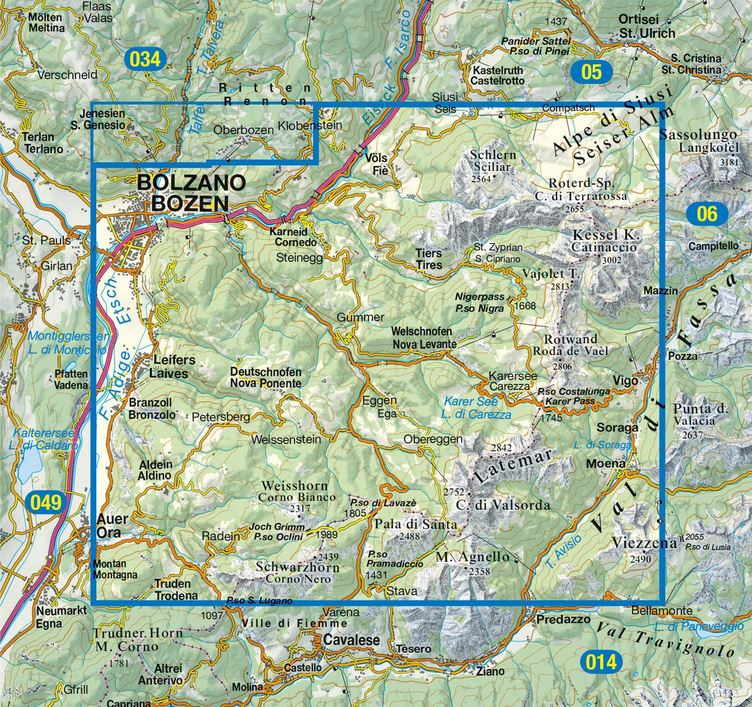 TAB-029-029-Schlern-Rosengarten-Sciliar-wandelkaart.JPG