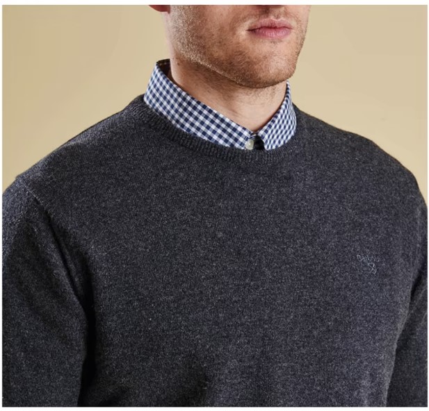 Men's Essential Lambswool Crew Neck Sweater