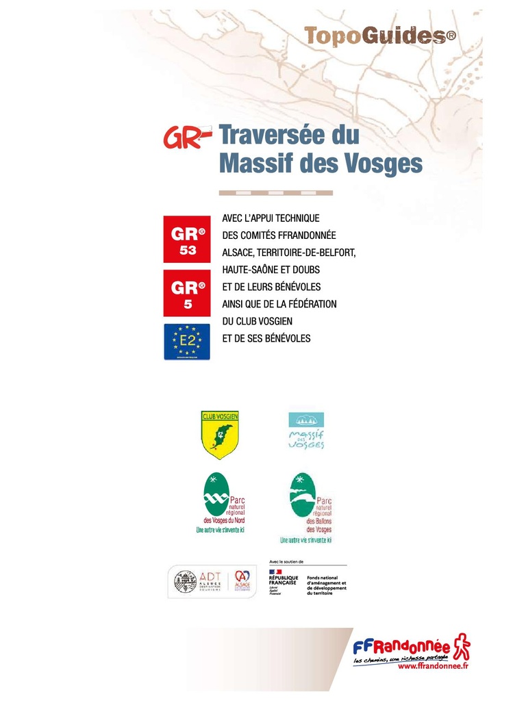 502 Traversée du Massif des Vosges - Vogezen GR5 - GR53
