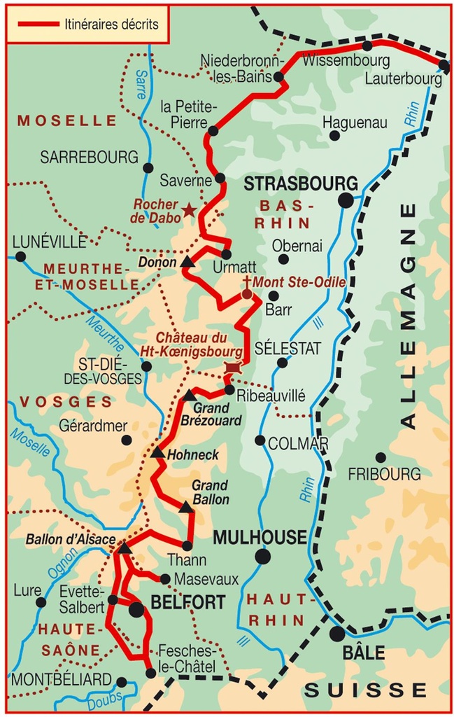 502 Traversée du Massif des Vosges - Vogezen GR5 - GR53