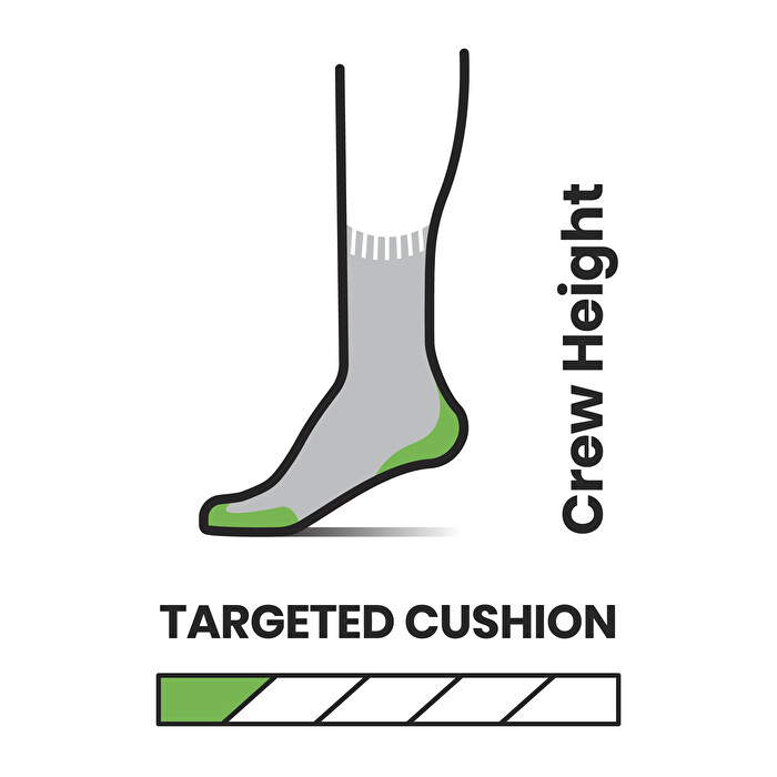 Run Cold Targeted Cushion Crew Socks