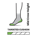 Run Targeted Cushion Mid Crew Socks