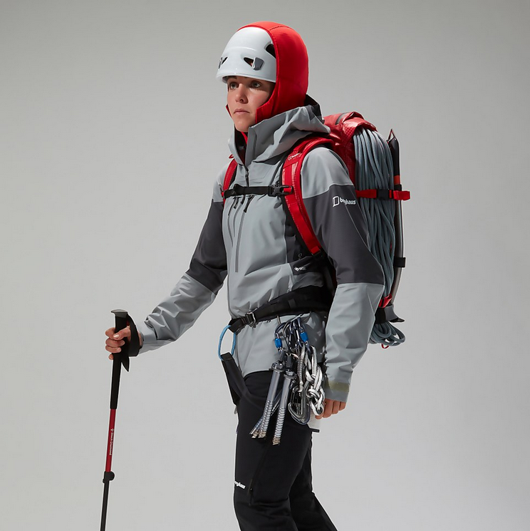 W MTN Guide Alpine Pro Jkt - Monument/Grey Pinstripe - 12