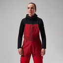 W MTN Arete Descend GTX Bib Pants - Red Dahlia/Goji Berry - 12