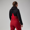 W MTN Arete Descend GTX Bib Pants - Red Dahlia/Goji Berry - 12