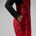 W MTN Arete Descend GTX Bib Pants - Red Dahlia/Goji Berry - 12