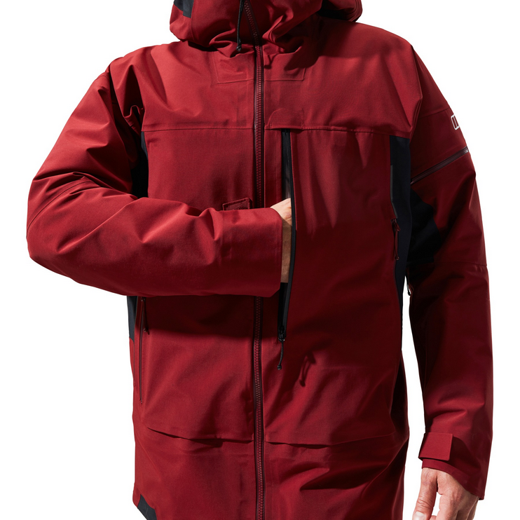 M MTN Arete Descend GTX Jkt - Syrah/Jet Black - M