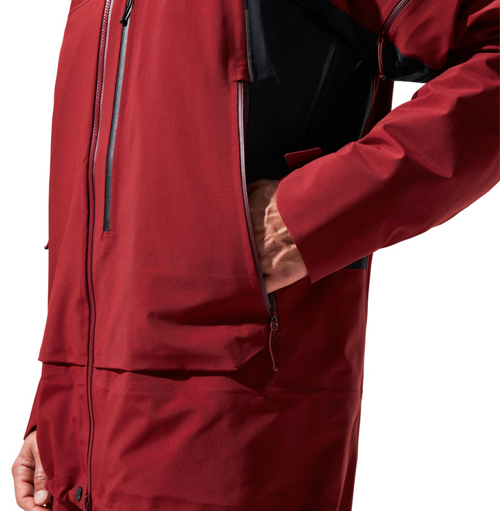 M MTN Arete Descend GTX Jkt - Syrah/Jet Black - M