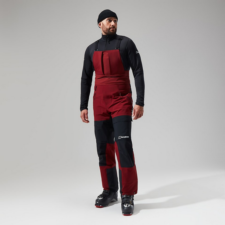 M MTN Arete Descend GTX Bib Pants - Syrah/Jet Black - M