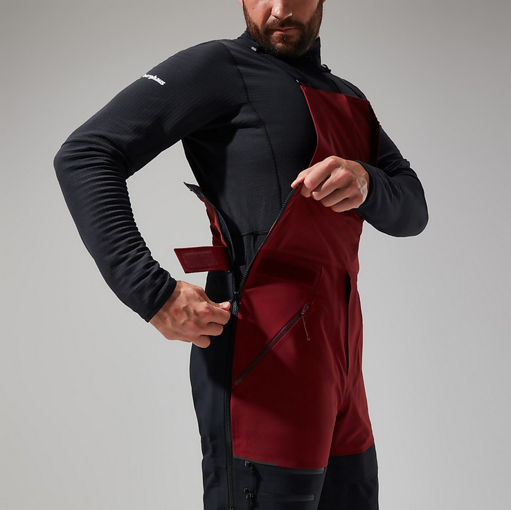 M MTN Arete Descend GTX Bib Pants - Syrah/Jet Black - M