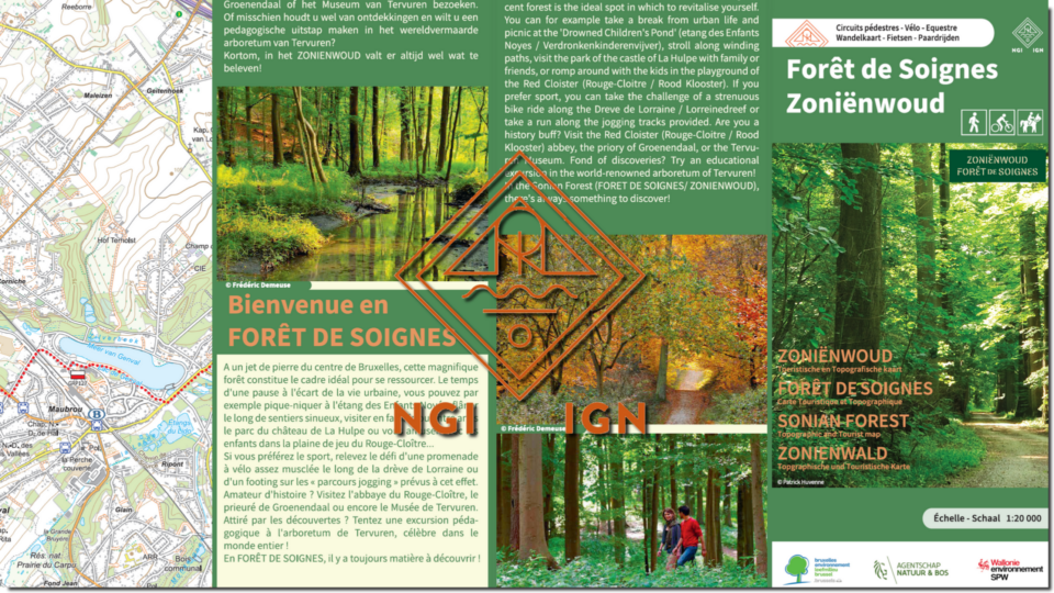 Wandelkaart Zoniënwoud