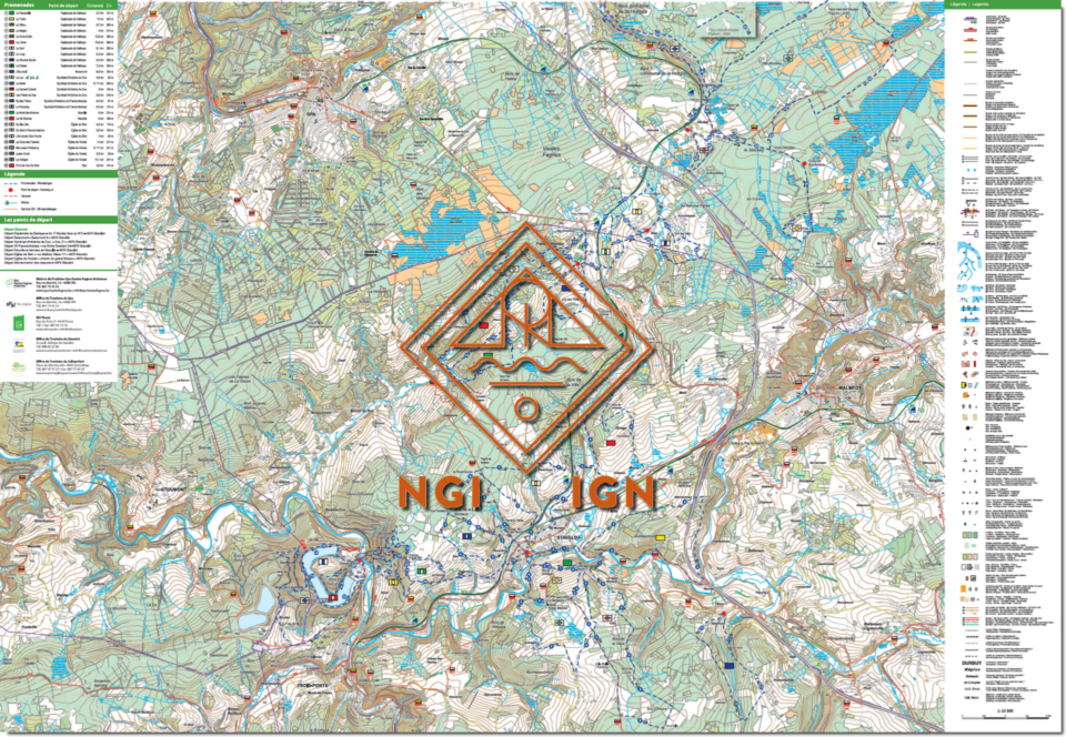 Wandelkaart 198 Jalhay - Spa - Stavelot - Theux