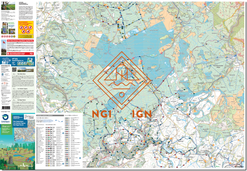 Wandelkaart Hoge Venen