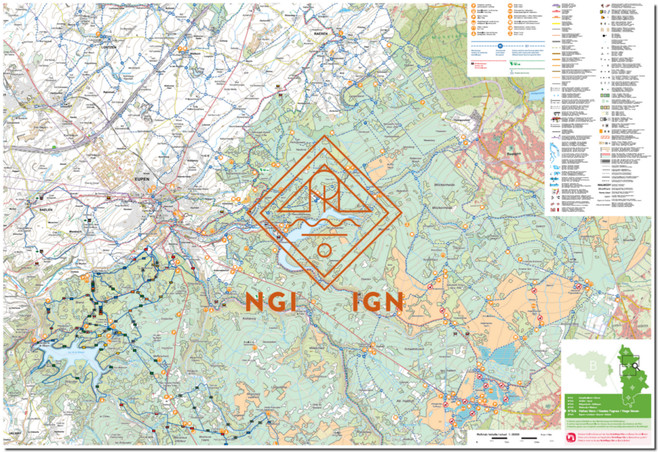 Wandelkaart Hoge Venen