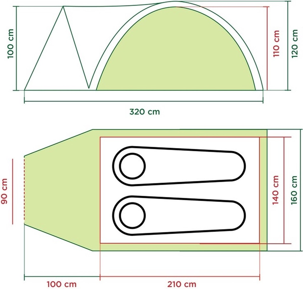 Tent Darwin 2+