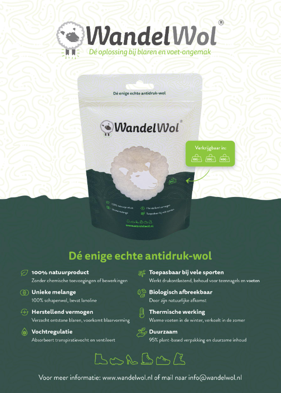Anti-Druk Wandelwol 40 gram