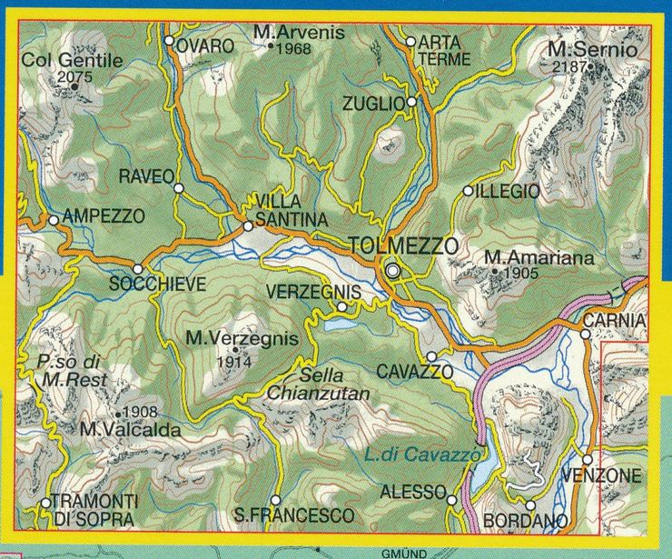 Prealpi Carniche 013 GPS Val Tagliamento