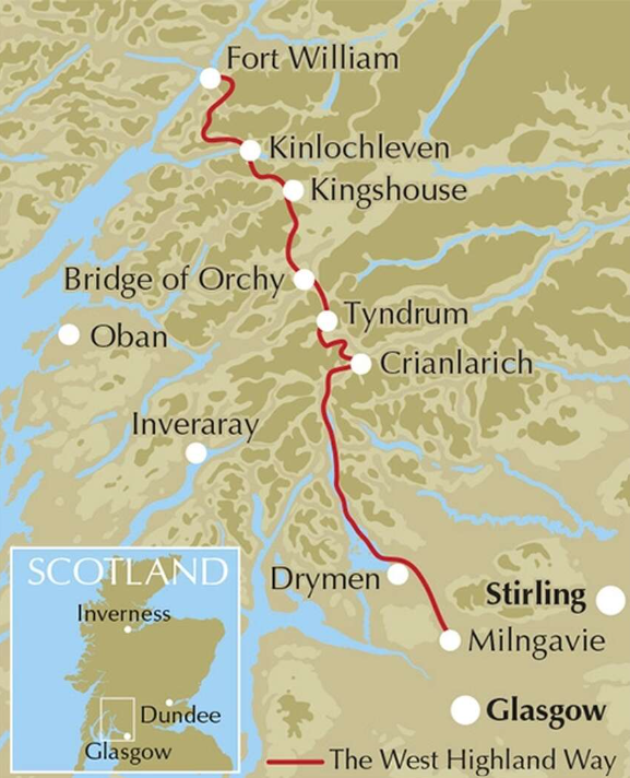 Wandelgids West Highland Way / From  Milngavie (Glasgow) to Fort William
