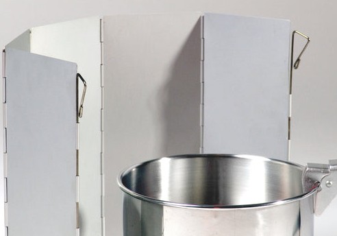 Aluminium Windscherm Oprolbaar - 18 cm hoog