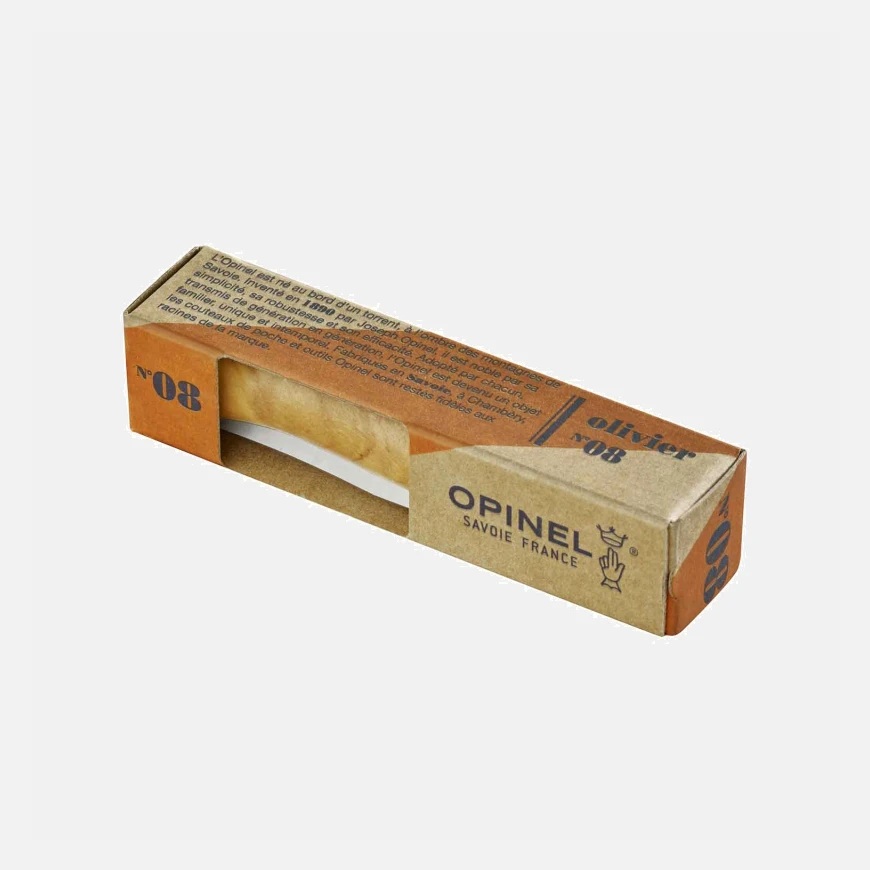 Zakmes N°08 eik walnoot olijf