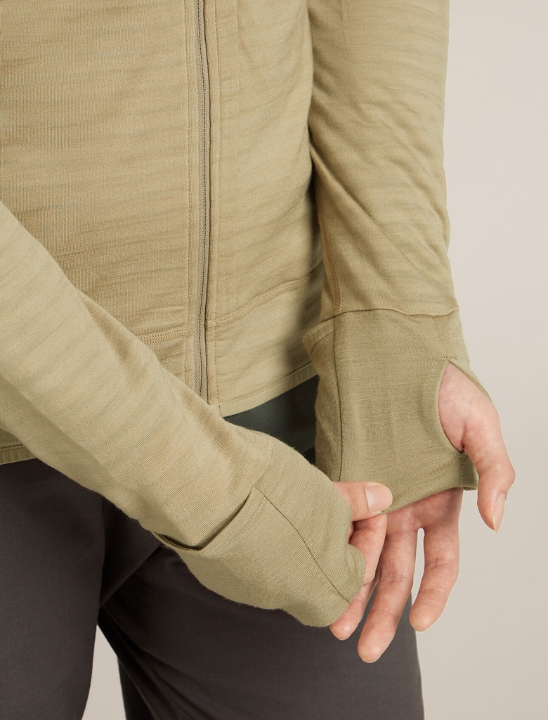 Men's Merino Blend 300 RealFleece Descender LS Zip Hoodie