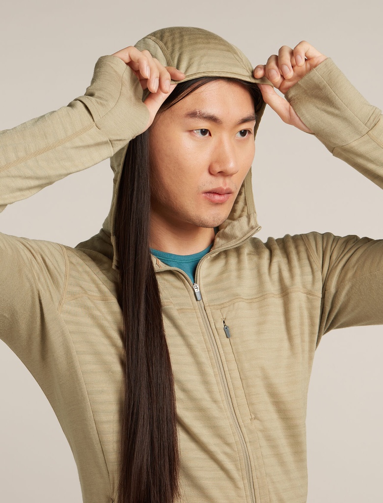 Men's Merino Blend 300 RealFleece Descender LS Zip Hoodie
