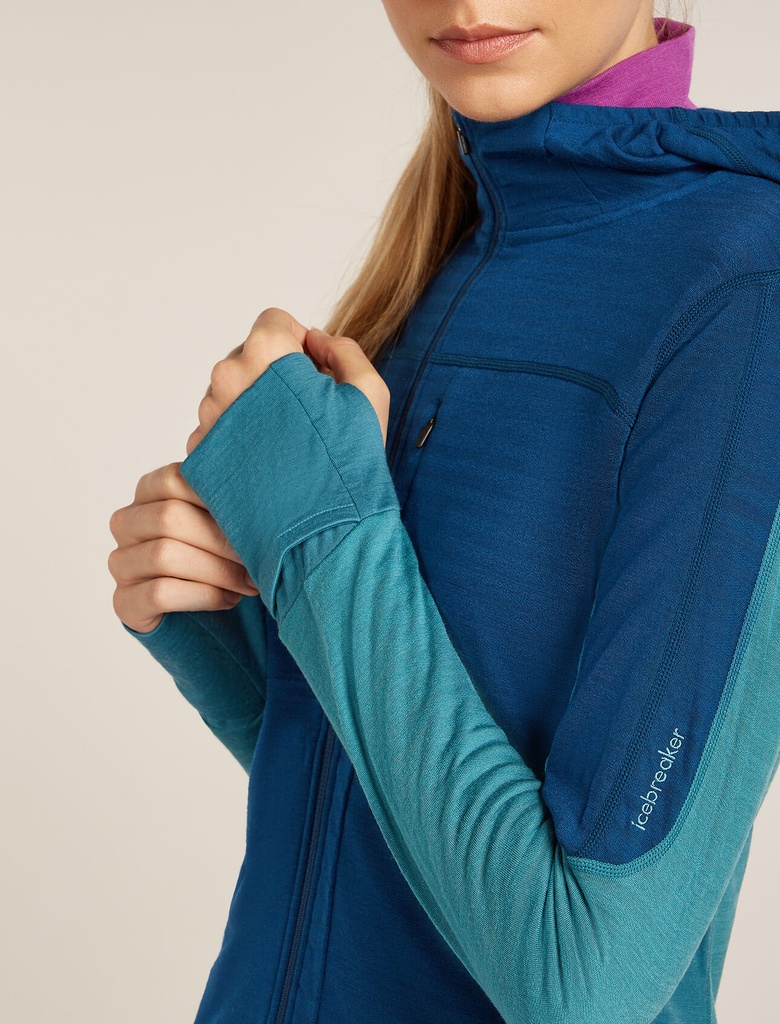 Women's Merino Blend 300 RealFleece Descender LS Zip Hoodie