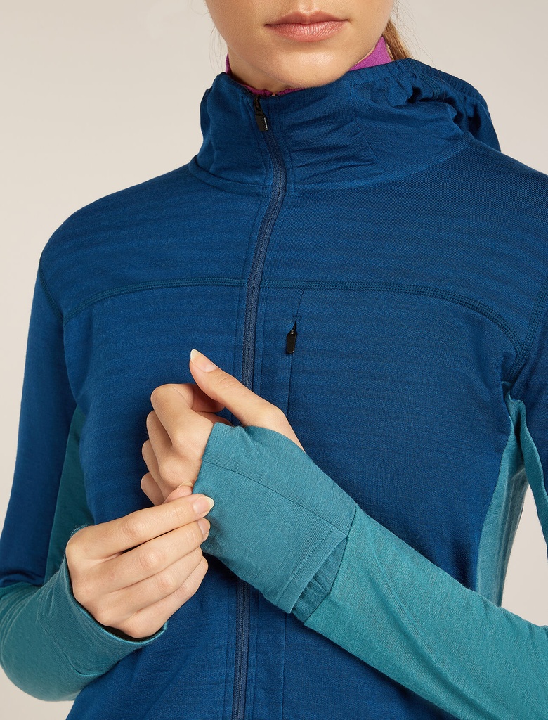 Women's Merino Blend 300 RealFleece Descender LS Zip Hoodie