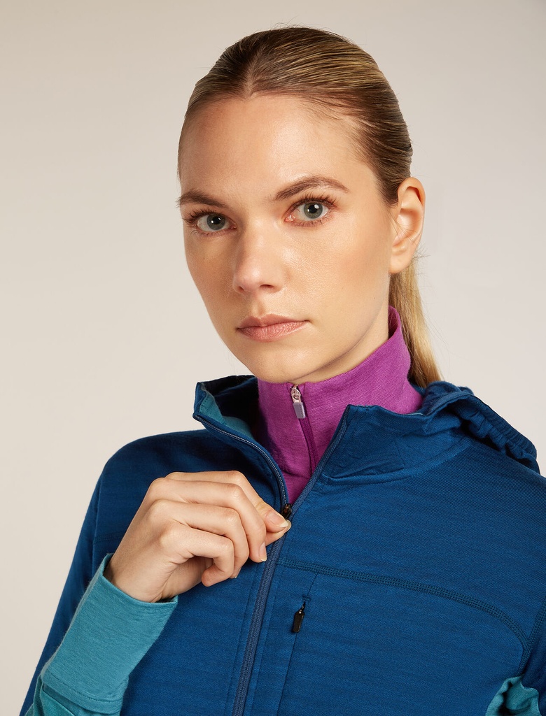 Women's Merino Blend 300 RealFleece Descender LS Zip Hoodie