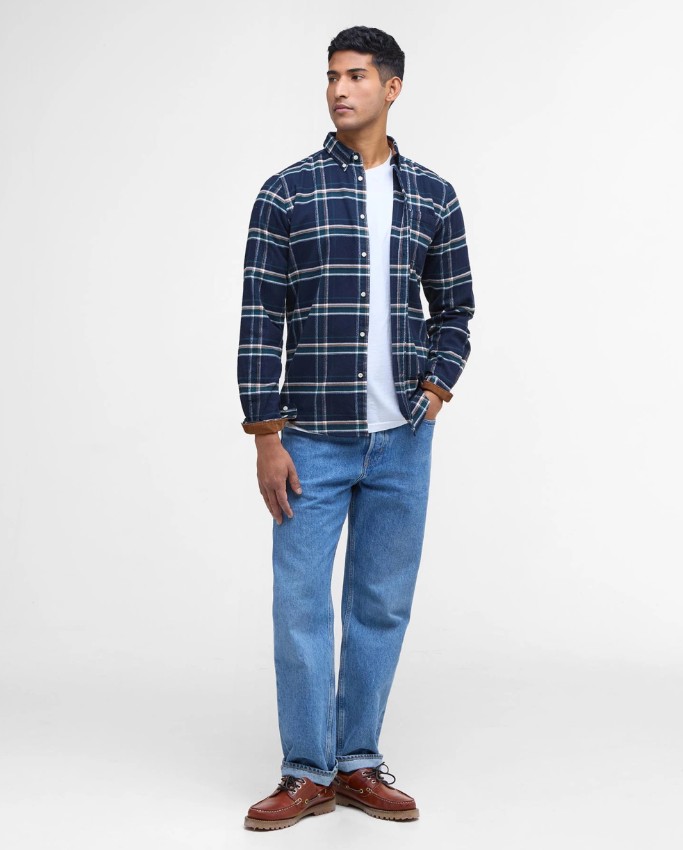 Ronan Tailored Checked Shirt Heren