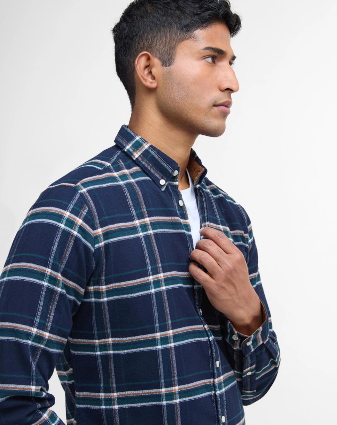 Ronan Tailored Checked Shirt Heren