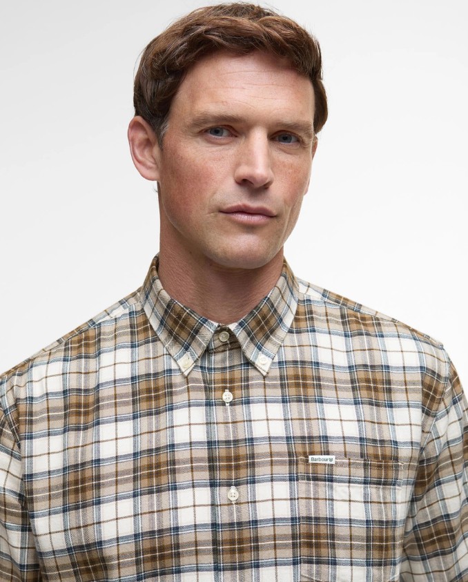 Telfield Regular Checked Shirt Heren